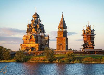کلیساهای چوبی جزیره کیژی روسیه، سازه ای چوبی بدون میخ!