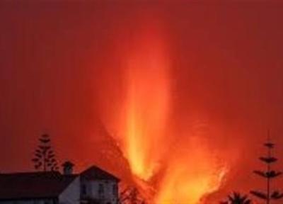 غرش دوباره آتشفشان لاپالمای اسپانیا و به بار آمدن ویرانی های تازه
