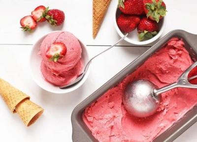 طرز تهیه بستنی میوه ای در منزل با روشی آسان